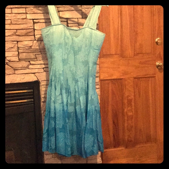 Diane Von Furstenberg Blue Ombré Dress - Picture 5 of 8